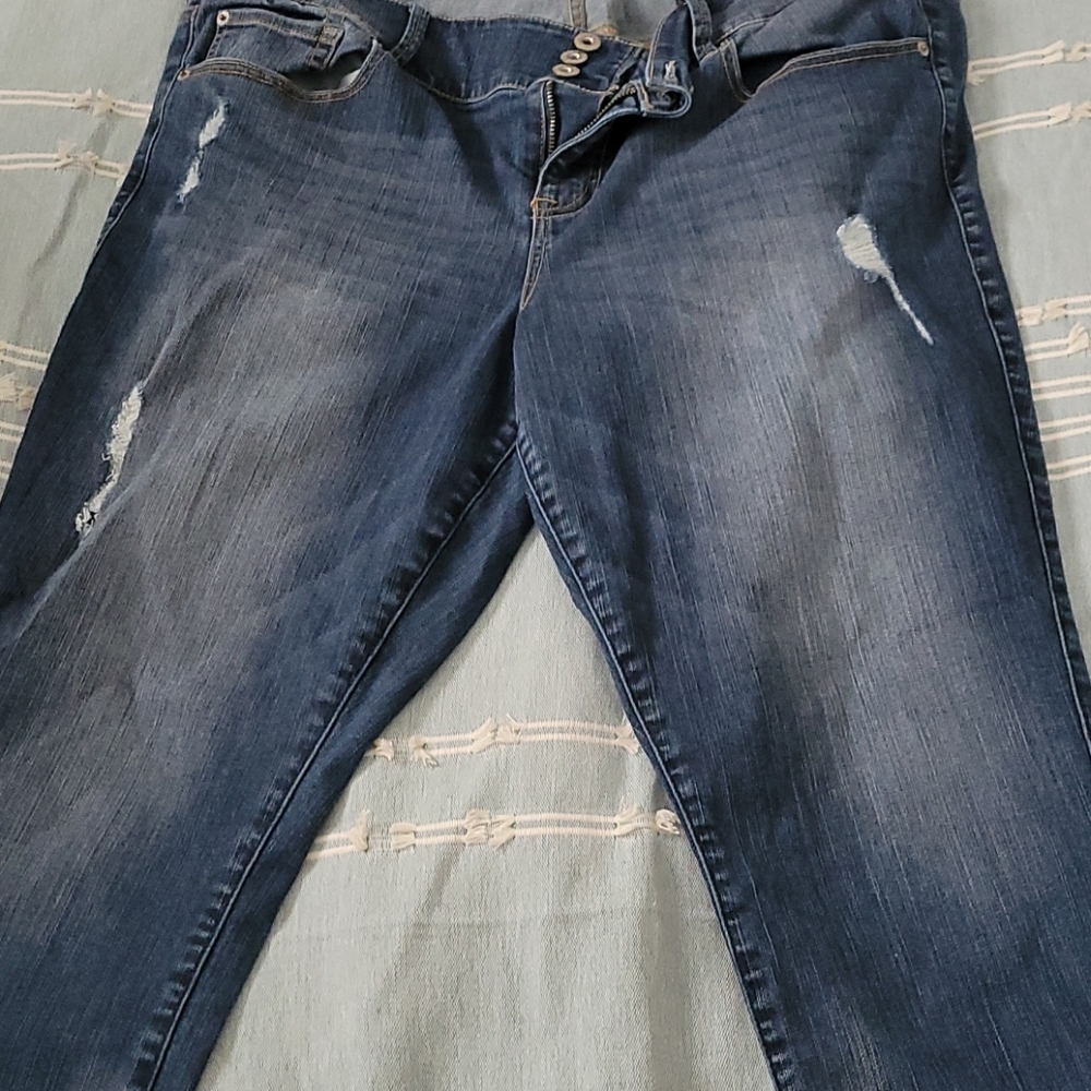 Cropped jean jeggings